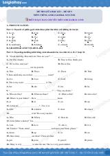 Đề thi giữa kì 1 Tiếng Anh 6 Global Success - Đề số 5